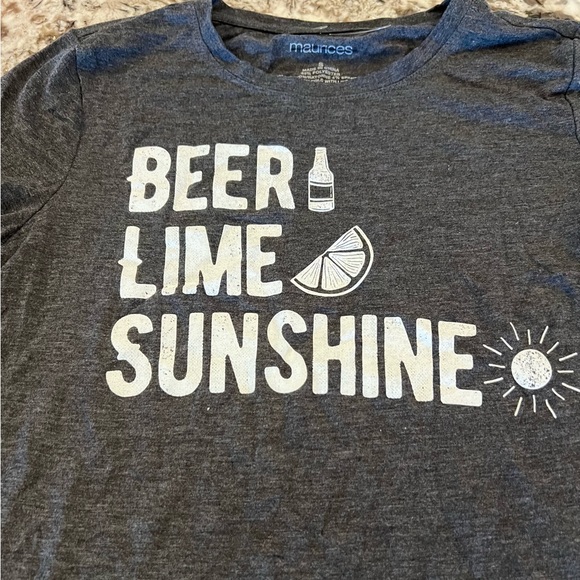 2 NEW Small Maurice's Tee Basic shirts Lot Bundle Short Sleeve black summer spri - Picture 4 of 8